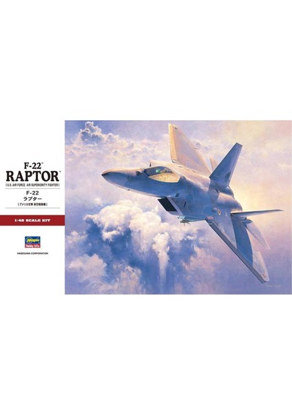 PT45 7245 1/48 Ölçek, F-22 Raptor, Savaş Uçağı Plastik Model Kiti
