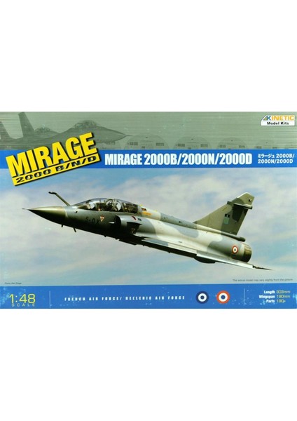 K48032 1/48 Ölçek, Mirage 2000 B/d/n Savaş Uçağı, Plastik Model Kiti