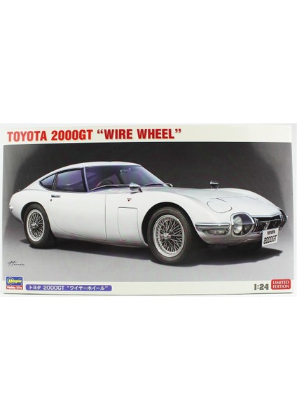 20617 1/24 Ölçek, Toyota 2000GT (Wire Wheel), (Limited Edition) Otomobil Plastik Model Kiti