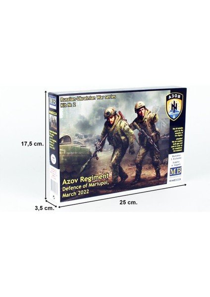 Masterbox 35224 1/35 Ölçek, Rus-Ukrayna Savaşı, Azak Alayı, Mariupol Savunması, Plastik Figür Kiti indirimleri