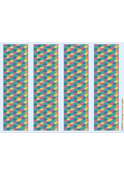 D48022 1/48 Ölçek, Lozenge 5-Color Upper Maket Det