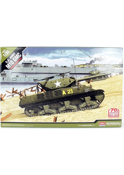 13288 1/35 Ölçek, Us Army M10 Gmc (70.yıl Normandiya Çıkartması) Tankı, Plastik Model Kiti