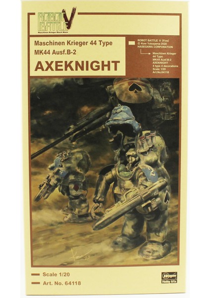 64118 1/20 Ölçek, Axeknight MK44 Ausf.b-2, Bilim Kurgu Plastik Model Kiti