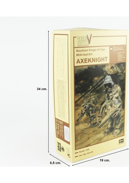 64118 1/20 Ölçek, Axeknight MK44 Ausf.b-2, Bilim Kurgu Plastik Model Kiti indirimleri