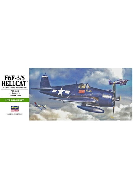 B11 241 1/72 Ölçek, F6F-3/5 Hellcat, Savaş Uçağı Plastik Model Kiti