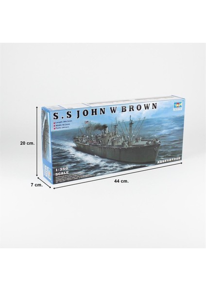 05308 1/350 Ölçek, S.s John W Brown Kargo Gemisi, Plastik Model Kiti fırsatları