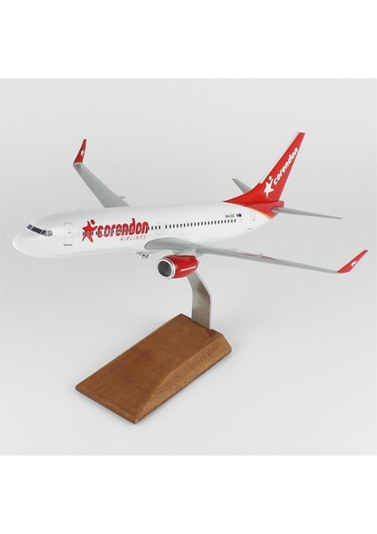 025 1/100 Ölçek, Corendon Airlines B737-800 Yolcu Uçağı, Sergilemeye Hazır Ahşap Standlı Model fiyatları