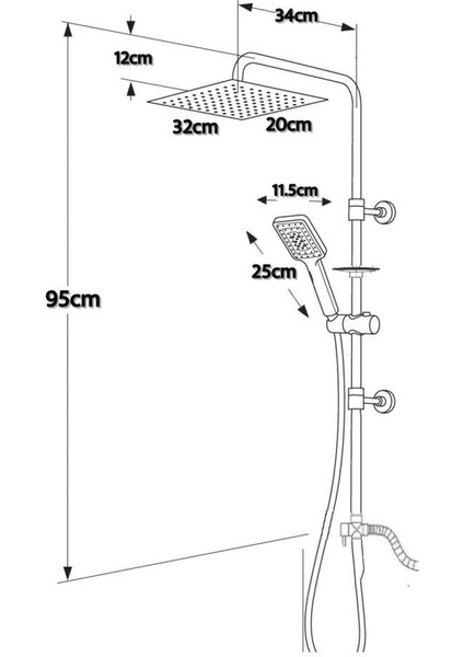 Flo S Banyo Bataryası + Doppo Prime Lux Tepe Duş Sistemi fırsatları
