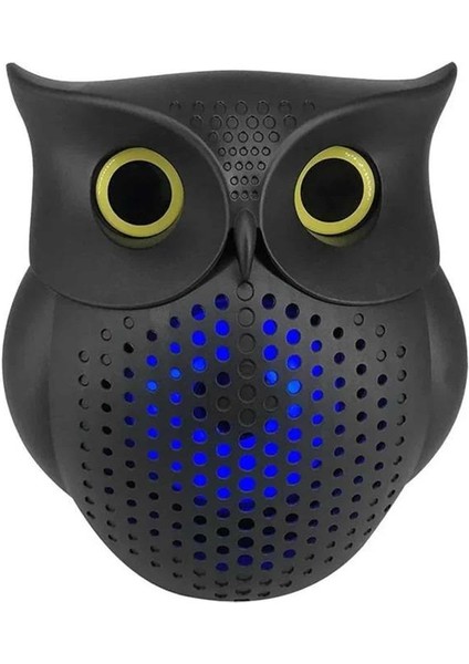 Siyah Bluetooth Hoporlör Baykuş Speaker Bluetooth 5.0 Bağlantılı indirimleri