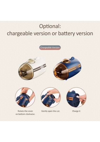 Küçük Kablosuz Toz Toplayıcı, Taşınabilir ve Şarjlı, Beyaz Renk