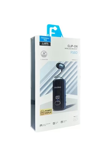 Fineblue F580 – Klipsli Bluetooth Kulaklık, Gürültü Engelleyici, Uzun Pil Ömürlü indirimleri