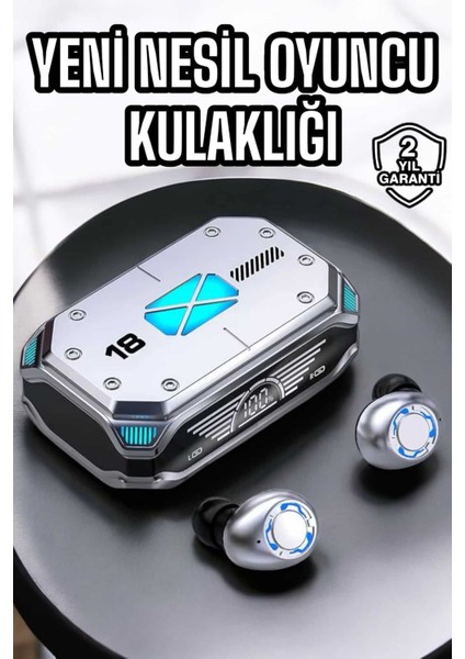 Oyuncu Kulaklığı Yeni Nesil Kablosuz Uzun Pil Ömrü Bluetooth Kulaklık