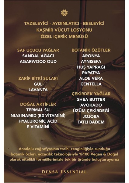 Kaşmir El & Vücut Losyonu Tazeleyici/aydınlatıcı/besleyici/nemlendirici Etkili 50 ml indirimleri