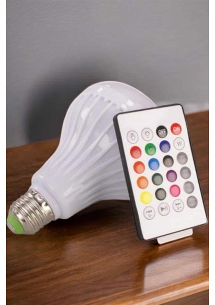 Kablosuz Bluetooth Hoparlör LED Lamba