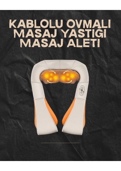 Ovmalı Isıtmalı Elektrikli Masaj Aleti – Boyun, Sırt, Bel, Omuz ve Bacak Için Profesyonel Ma