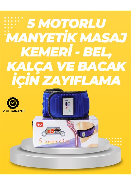 Yoğurma, Titreşim ve Manyetik Masaj Özellikli Zayıflama Aleti – 750G Hafif Tasarım