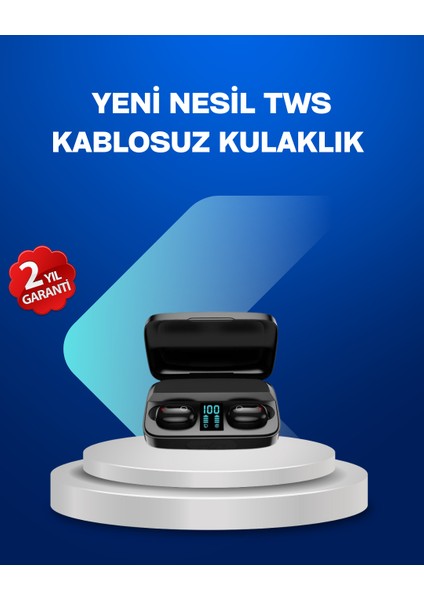 A10S Tws Bluetooth 5.0 Kablosuz Kulaklık 1800 Mah Şarj Kutulu