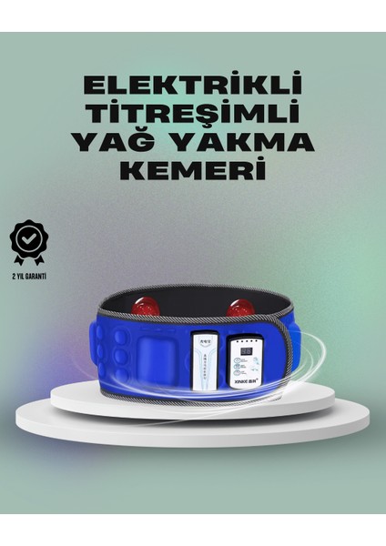 Zayıflama ve Masaj Için Mıknatıslı Elektrikli Titreşim Kemeri – 7.2W Güç