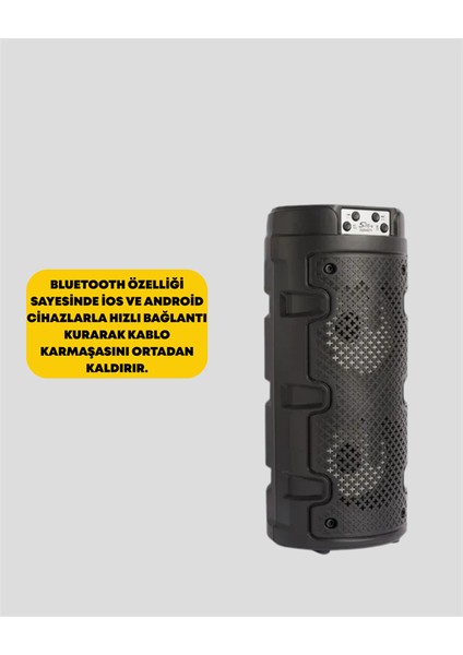 Kompakt Tasarım, Yüksek Ses Performansı – Çoklu Giriş Seçenekli Kablosuz Hoparlör (Bluetoot fırsatları