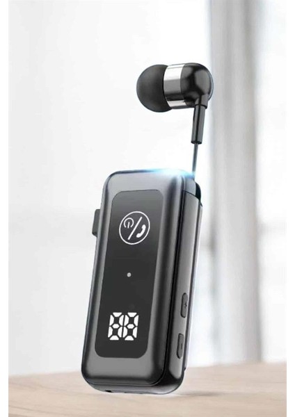Makaralı Bluetooth Kulaklık Kulak Içi Dijital Göstergeli Yüksek Ses Kaliteli