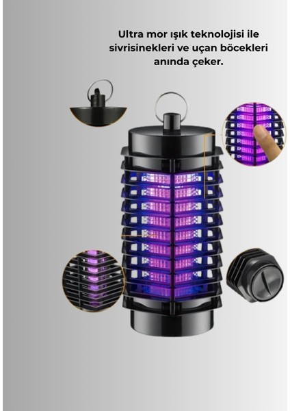 Kimyasal Içermeyen Uv Işıklı Böcek ve Sivrisinek Kapanı – Güvenli Kullanım fırsatları