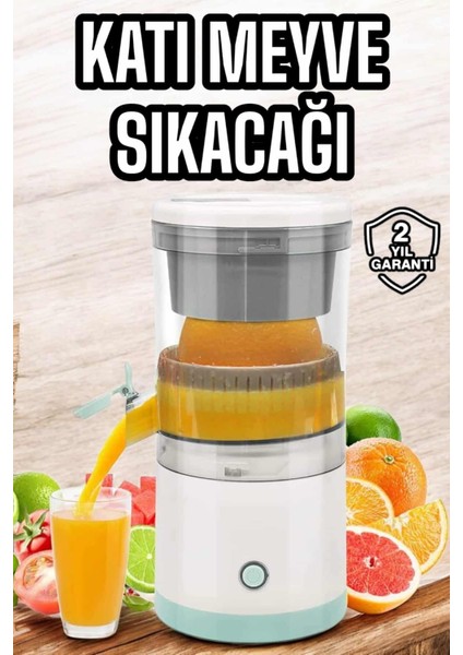 Taşınabilir Kablosuz Taşınabilir Şarjlı Narenciye Sıkacağı Portakal Meyve Sıkacağı Çift
