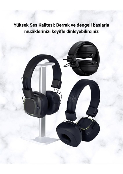Yüksek Ses Kaliteli Kablosuz Kulak Üstü Kulaklık – Bt 5.3 fırsatları