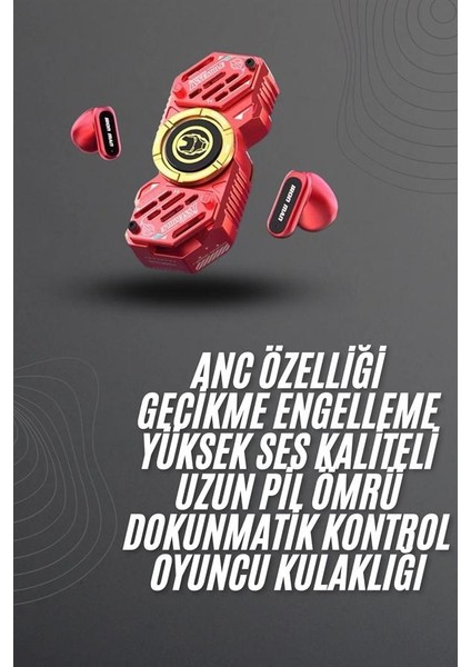 Çocuklara Özel Stres Çarklı Kablosuz Bluetooth Kulaklık Anc Özellikli