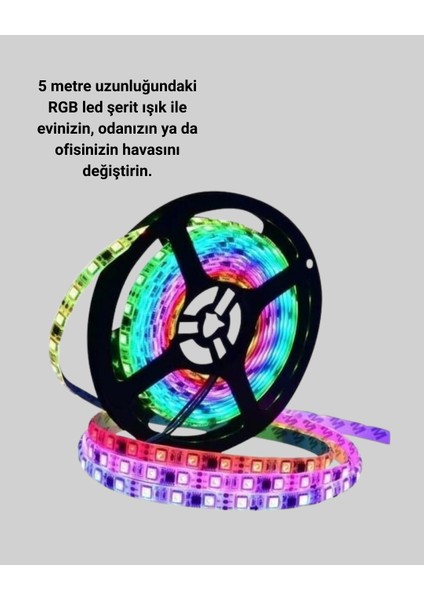 Kumandalı 5 Metre Şerit LED Dekoratif Aydınlatma modelleri