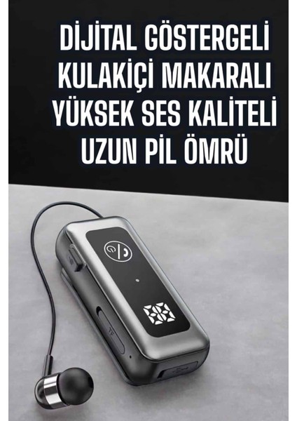 Kablolu Makaralı Bluetooth Kulaklık Uzun Pil Ömrü Dijital Göstergeli indirimleri