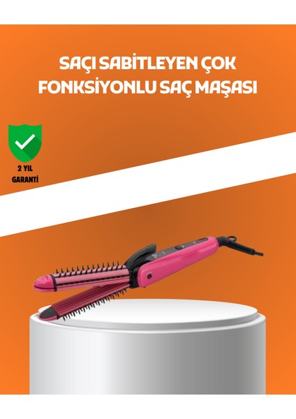 Hızlı Isınan Saç Maşası ve Düzleştirici | Çift Fonksiyonlu