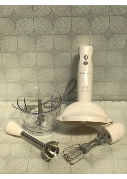 3 Fonksiyonlu El Blender Seti - Krem, 1700W + Filtre Kahve Makinesi Hediye fırsatları