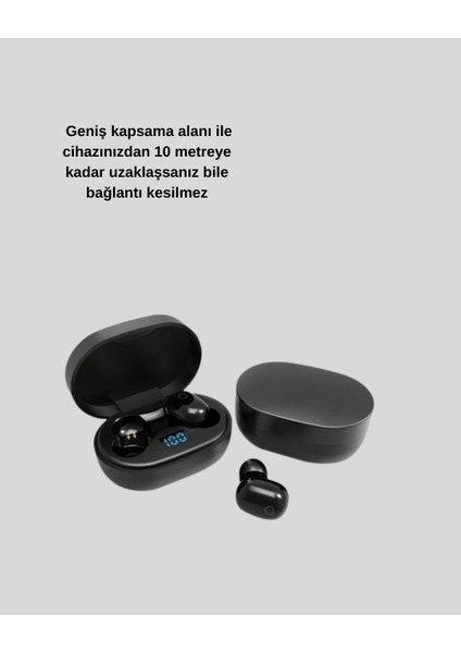LED Ekranlı Şarjlı Kablosuz Kulak Içi Kulaklık modelleri