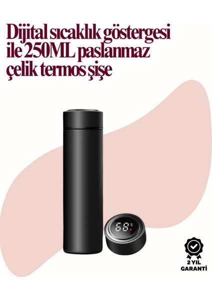 Uzun Süre Isı Koruma Sağlayan Dijital Göstergeli Termos
