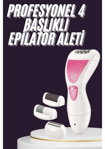 4 Başlıklı Lazer Öncesi Kısaltma Epilasyon Aleti Epilatör Çok Amaçlı fiyatları