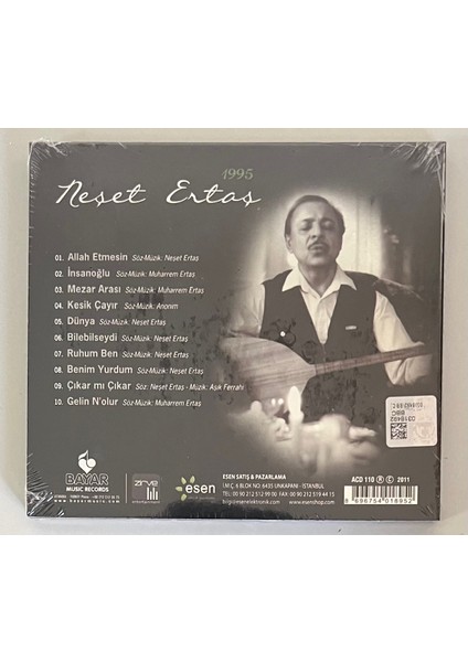 Neşet Ertaş 1995 CD (Jelatininde Sıfır Orijnal Dönem Baskı Cd) fiyatları