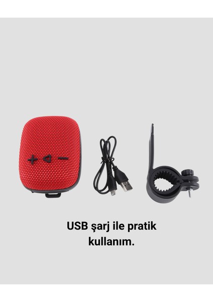 5W Kablosuz Bluetooth Hoparlör Güçlü Bas ve Fm Radyo fırsatları