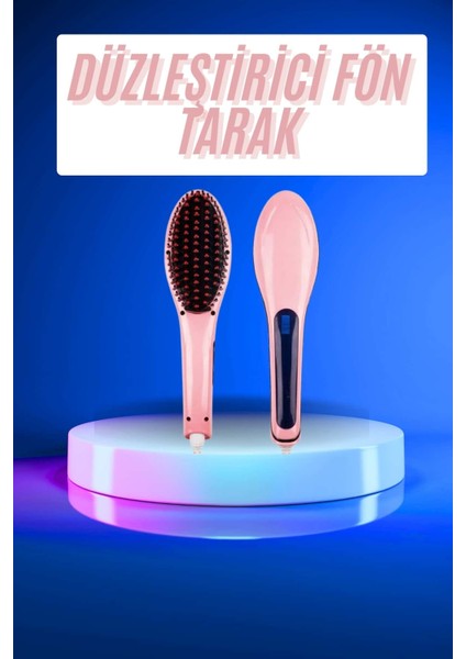 Saç Düzleştirici Tarak Dijital Göstergeli Seramik Kaplama Sıkı Dişli