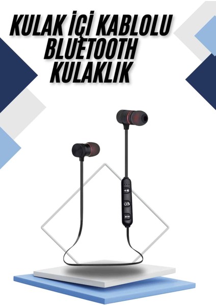 Kablolu Kulakiçi Bluetooth Kulaklık Mıknatıslı Anc Özellikli Yüksek Ses Kaliteli
