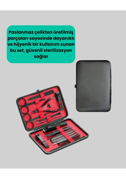 Profesyonel Paslanmaz Çelik Manikür & Pedikür Seti indirimleri
