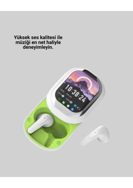 Şık Tasarımlı Siyah Beyaz Kablosuz Kulaklık Çoklu Dil Destekli fiyatları