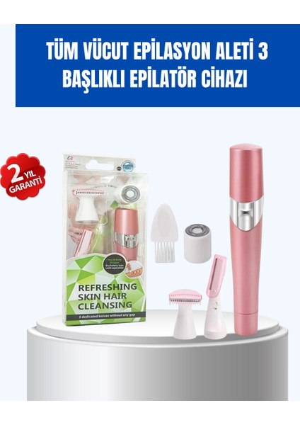 Pürüzsüz Cilt Için Çok Fonksiyonlu Epilasyon Aleti