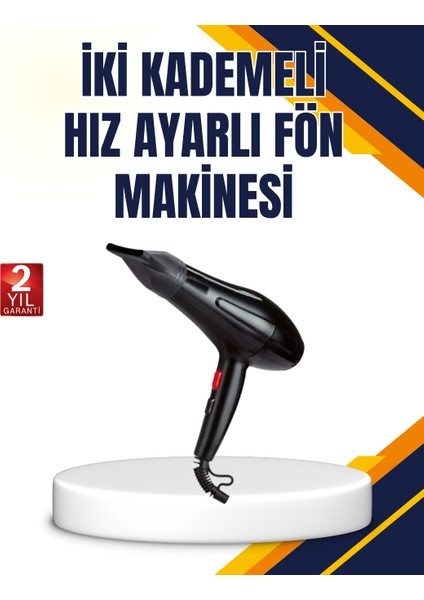 Soğuk Üfleme Özellikli 2200W Profesyonel Fön Makinesi