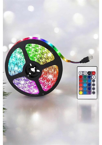 Yeni Nesil Rgb Işıklı 10METRE Şerit LED Kumandalı Şarj Edilebilir fırsatları