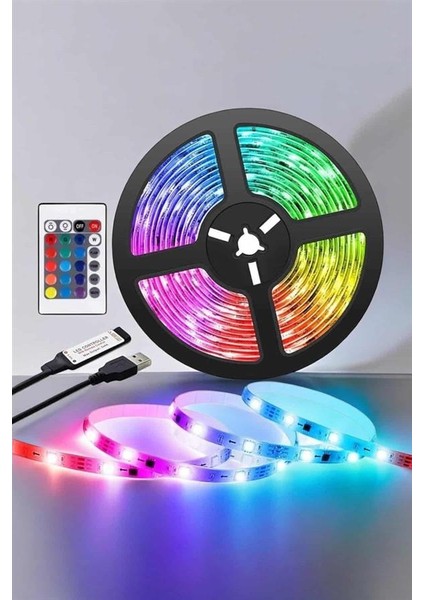 Yeni Nesil Rgb Işıklı 10METRE Şerit LED Kumandalı Şarj Edilebilir indirimleri
