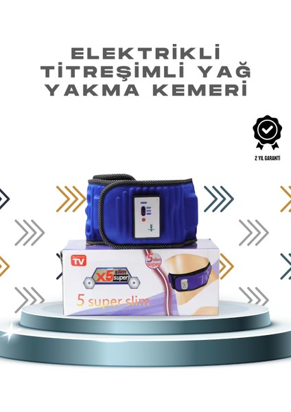 5 Motorlu Manyetik Masaj Kemeri – Bel, Kalça ve Bacak Için Zayıflama
