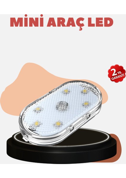 USB Şarjlı Kablosuz Manyetik Montajlı Mini LED Işık