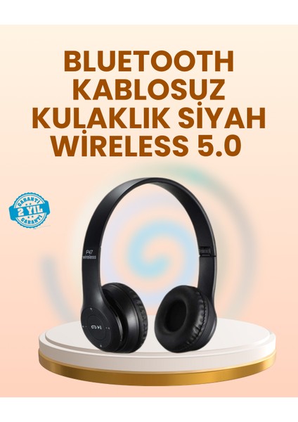 Ayarlanabilir Baş Bandı ve Yumuşak Kulak Yastıklı Bluetooth Kulaklık