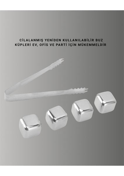 Hızlı Soğutma Özellikli Paslanmaz Metal Buz Küpü Takımı fiyatları