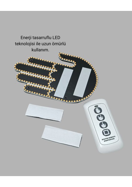 Uzaktan Kumandalı LED Jest Işığı – 3 Farklı Hareket Modu indirimleri